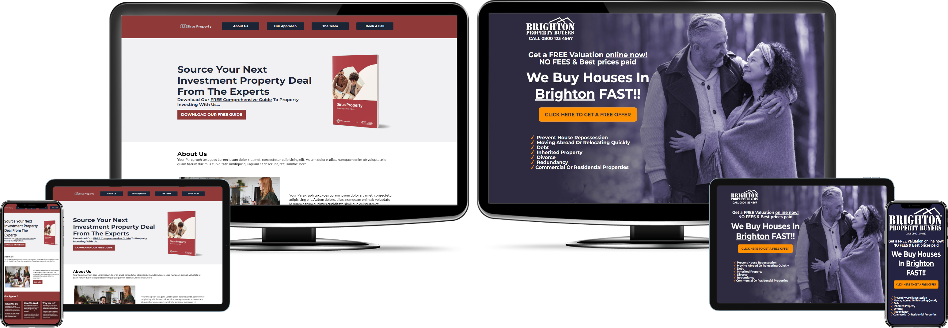 Property websites created by Property Pipeline Pro