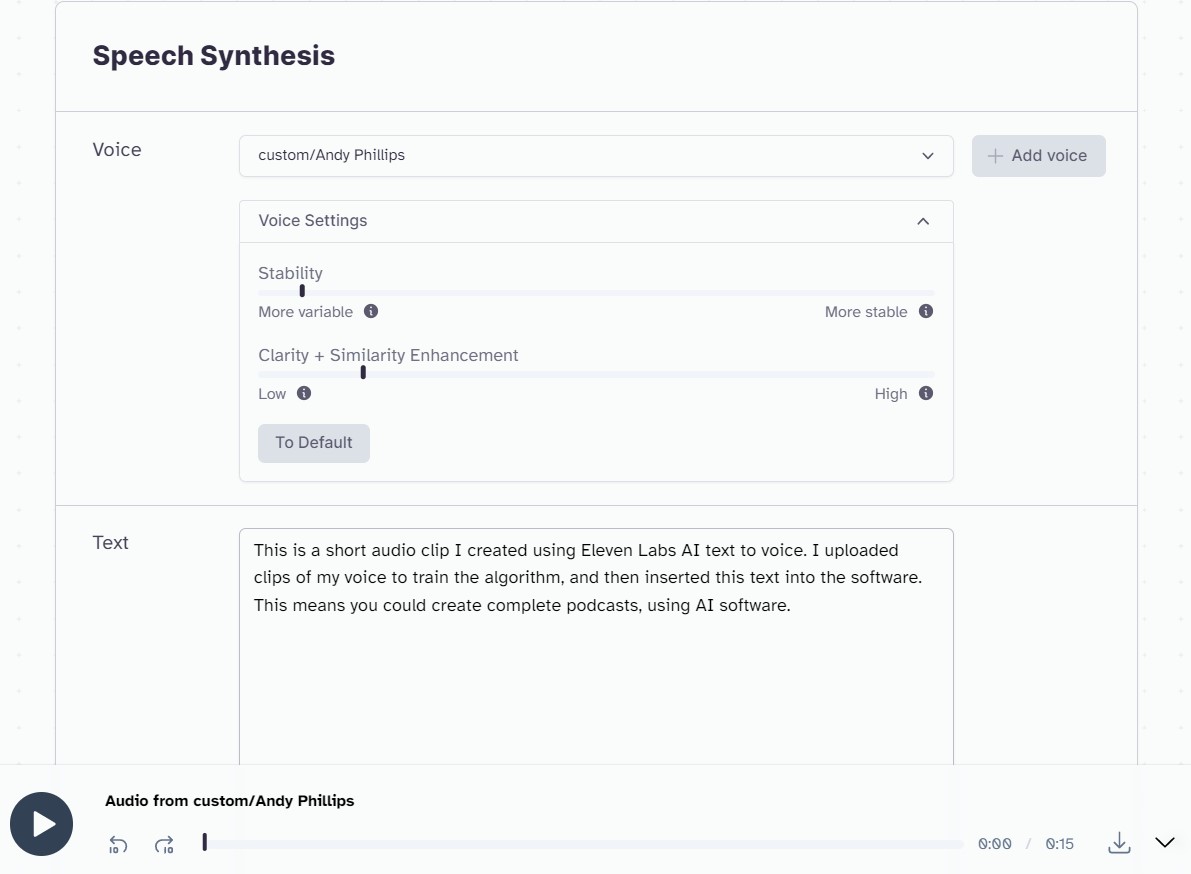 ElevenLabs Text To Voice