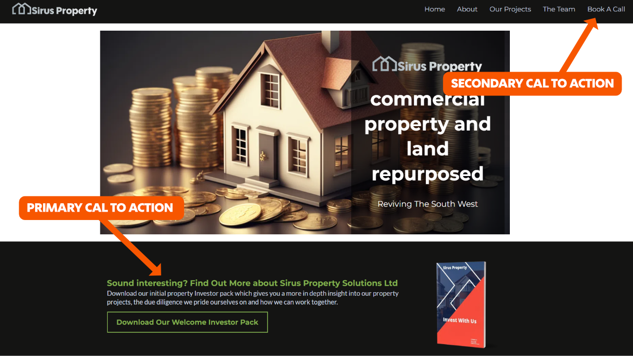 Property Website Calls To Action